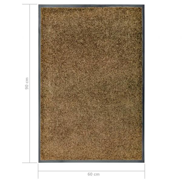 Fußmatte Waschbar Braun 60x90 cm 