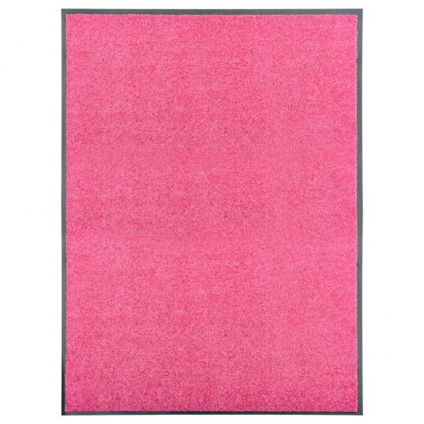 ARDEBO.de - Fußmatte Waschbar Rosa 90x120 cm 