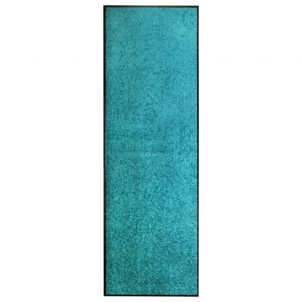 ARDEBO.de - Fußmatte Waschbar Cyan 60x180 cm 