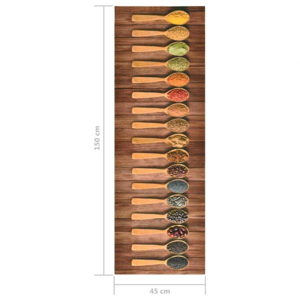 Küchenbodenmatte Waschbar Löffel 45x150 cm  