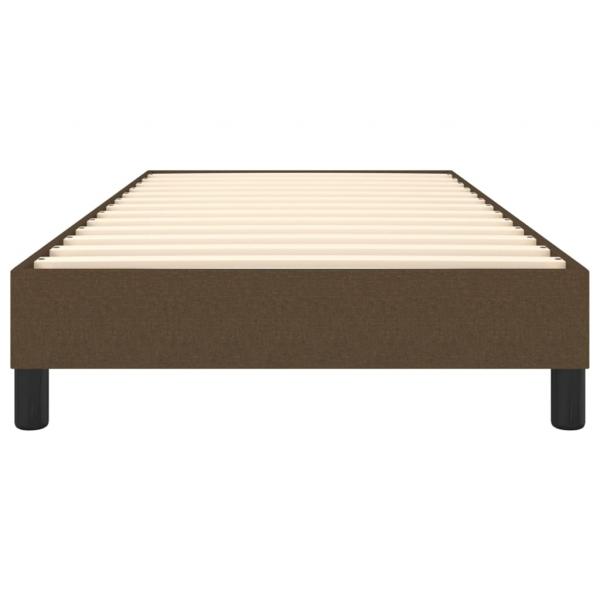 Bettgestell Dunkelbraun 90x190 cm Stoff
