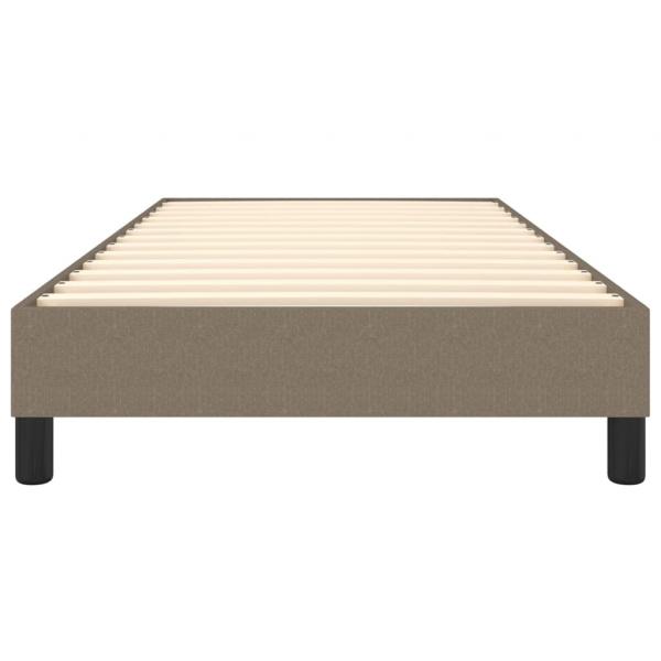 Bettgestell Taupe 90x200 cm Stoff