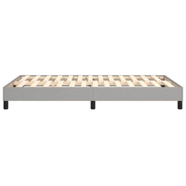 Bettgestell Hellgrau 120x200 cm Stoff