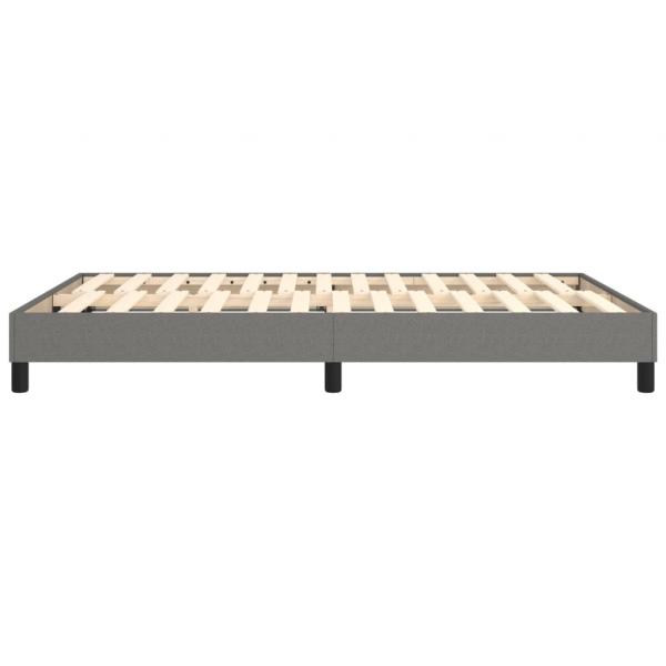 Bettgestell Dunkelgrau 140x200 cm Stoff
