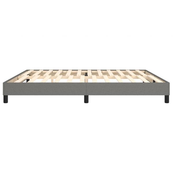 Bettgestell Dunkelgrau 200x200 cm Stoff