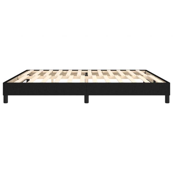 Bettgestell Schwarz 200x200 cm Stoff
