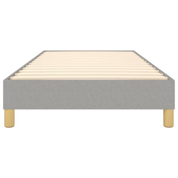 Bettgestell Hellgrau 90x190 cm Stoff