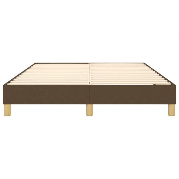 Bettgestell Dunkelbraun 140x190 cm Stoff