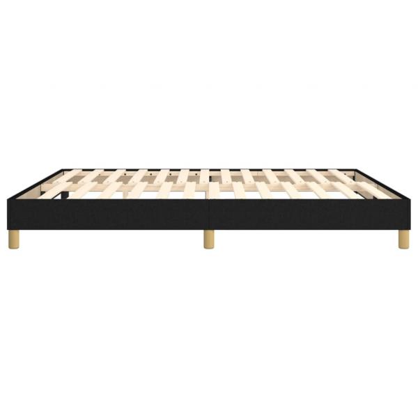 Bettgestell Schwarz 180×200 cm Stoff