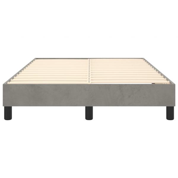Bettgestell Hellgrau 120x200 cm Samt