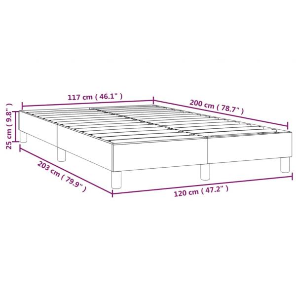 Bettgestell Dunkelgrau 120x200 cm Samt
