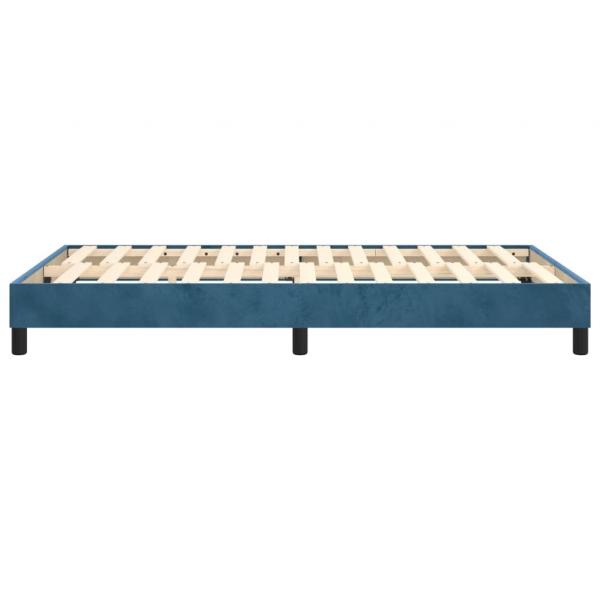 Bettgestell Dunkelblau 120x200 cm Samt