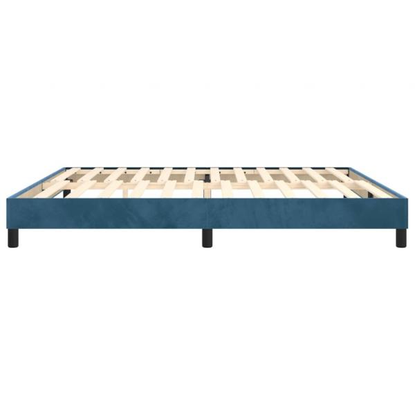 Bettgestell Dunkelblau 200x200 cm Samt