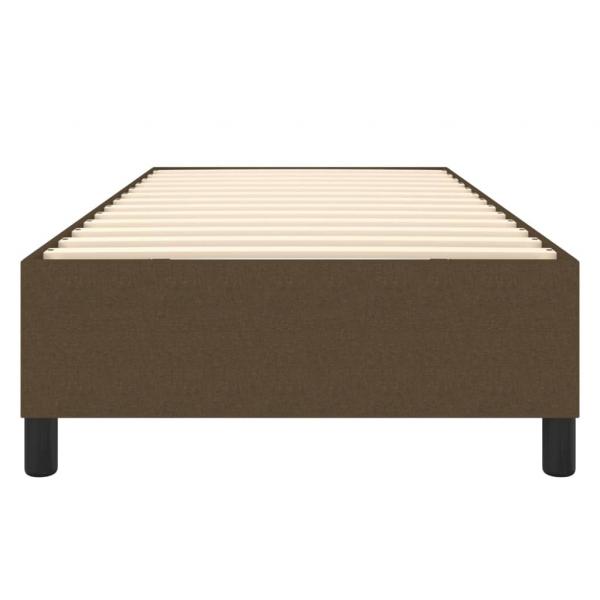 Bettgestell Dunkelbraun 90x190 cm Stoff
