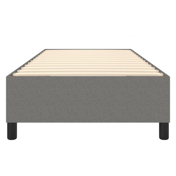 Bettgestell Dunkelgrau 100x200 cm Stoff