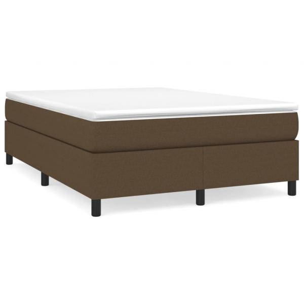 Bettgestell Dunkelbraun 140x190 cm Stoff