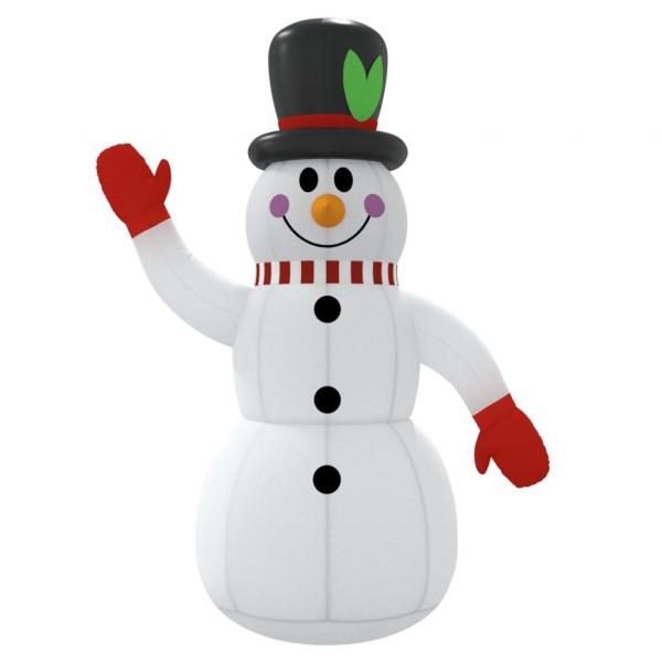 Aufblasbarer Schneemann mit LEDs 300 cm
