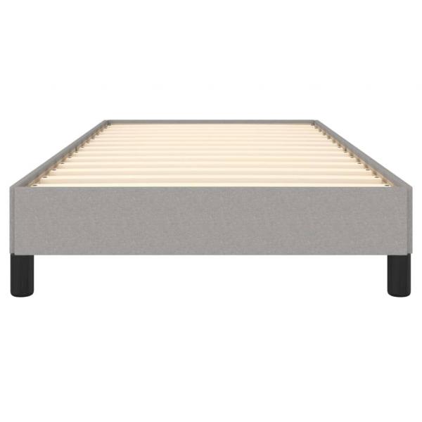Bettgestell Hellgrau 90x190 cm Stoff