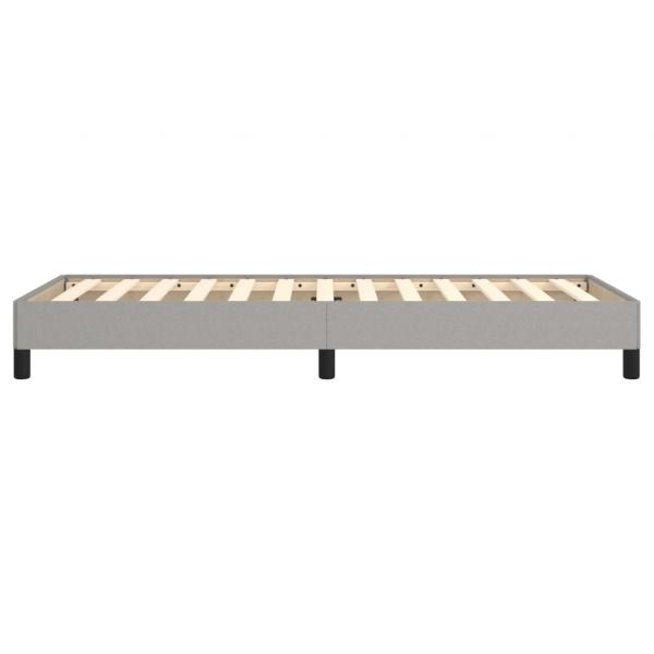Bettgestell Hellgrau 90x190 cm Stoff