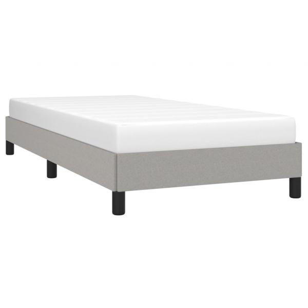 Bettgestell Hellgrau 90x200 cm Stoff