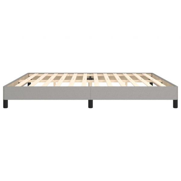 Bettgestell Hellgrau 200x200 cm Stoff
