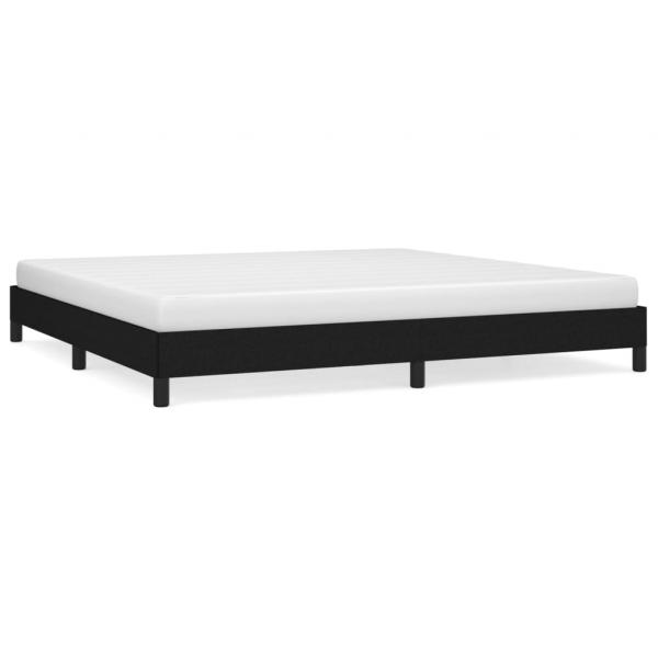 Bettgestell Schwarz 200x200 cm Stoff
