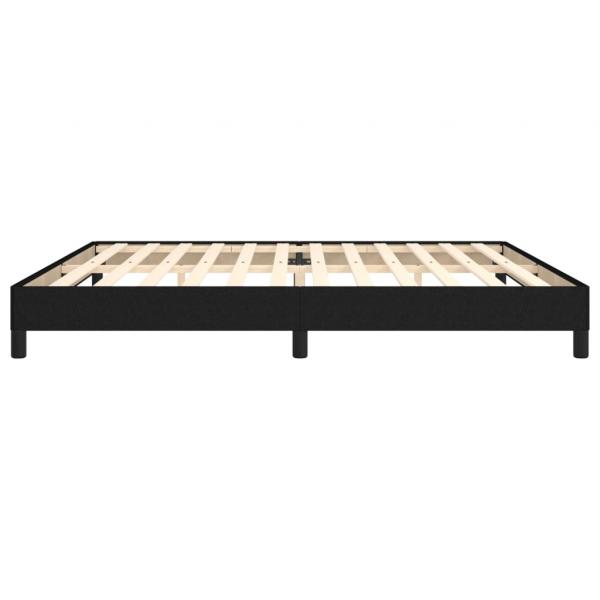 Bettgestell Schwarz 200x200 cm Stoff