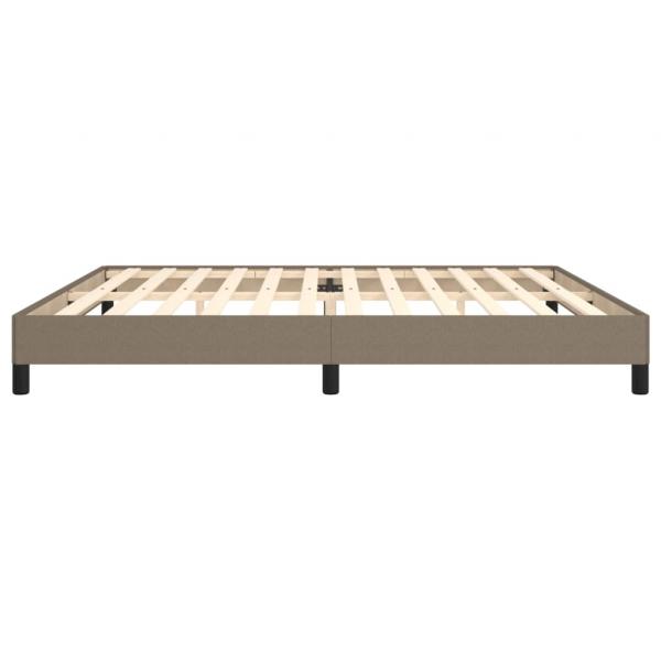 Bettgestell Taupe 200x200 cm Stoff