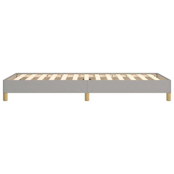Bettgestell Hellgrau 80x200 cm Stoff