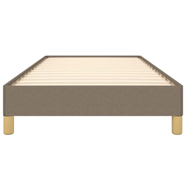 Bettgestell Taupe 100x200 cm Stoff