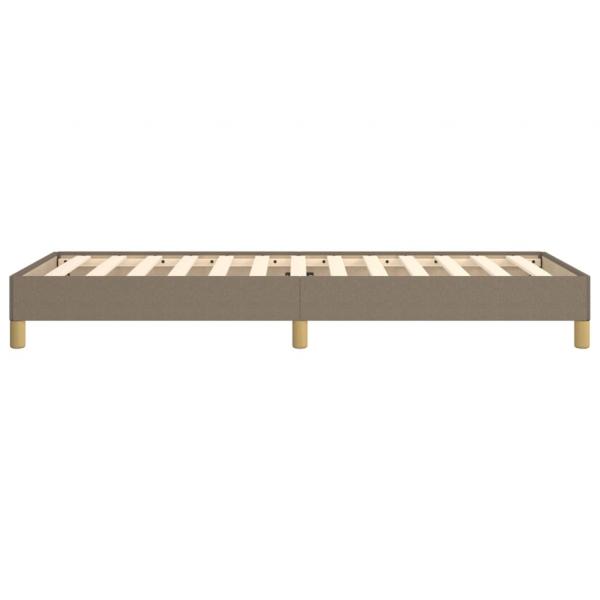 Bettgestell Taupe 100x200 cm Stoff