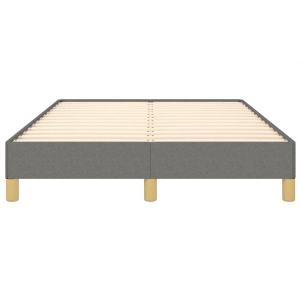 Bettgestell Dunkelgrau 120x200 cm Stoff