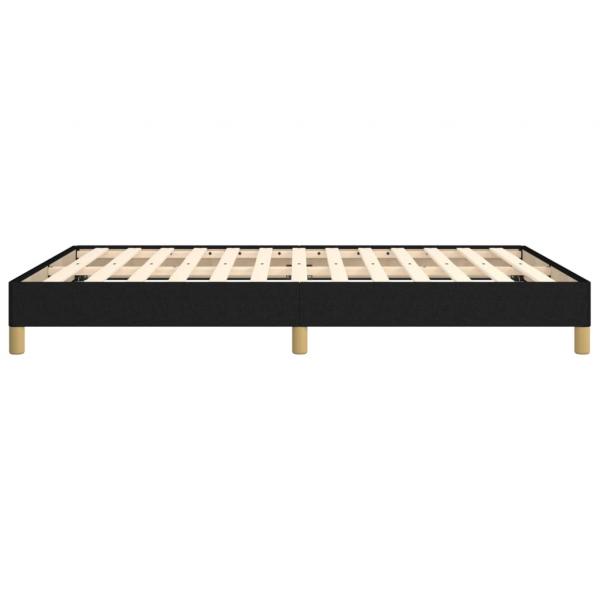 Bettgestell Schwarz 140x200 cm Stoff