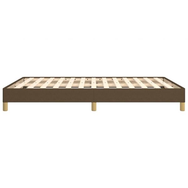 Bettgestell Dunkelbraun 140x200 cm Stoff