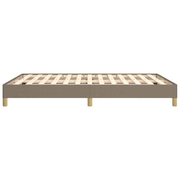 Bettgestell Taupe 160x200 cm Stoff