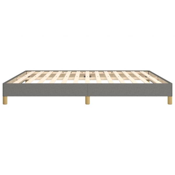 Bettgestell Dunkelgrau 180×200 cm Stoff