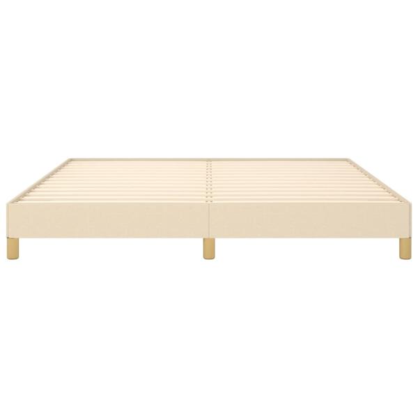 Bettgestell Creme 180×200 cm Stoff