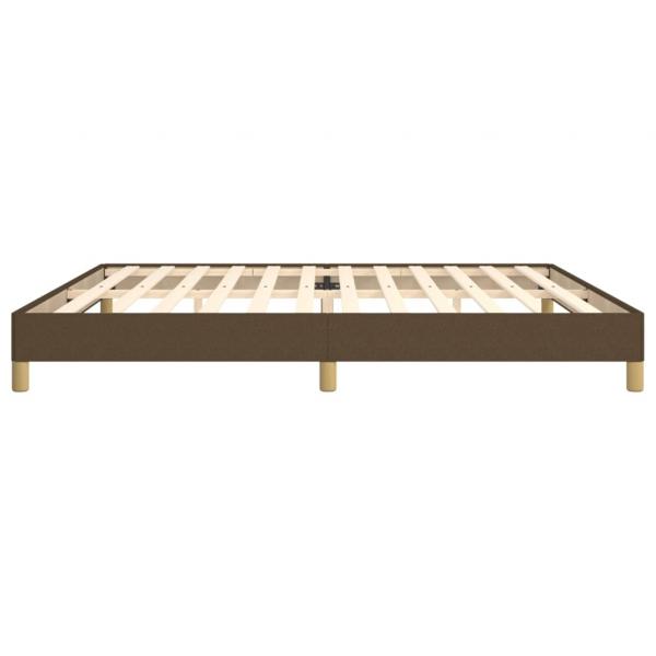 Bettgestell Dunkelbraun 200x200 cm Stoff