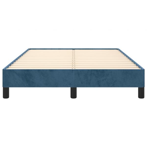Bettgestell Dunkelblau 120x200 cm Samt