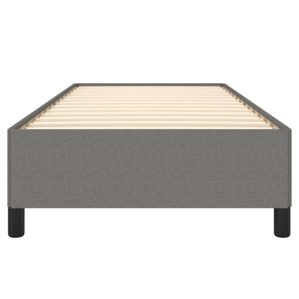 Bettgestell Dunkelgrau 100x200 cm Stoff