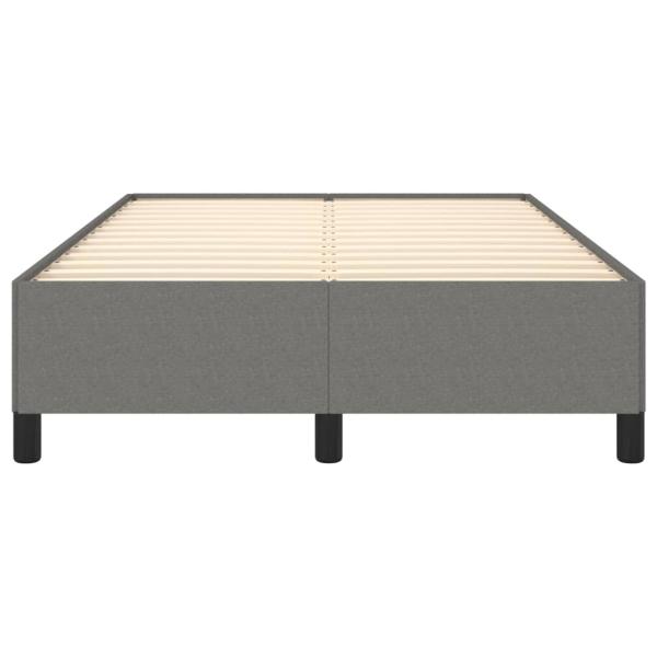Bettgestell Dunkelgrau 120x200 cm Stoff
