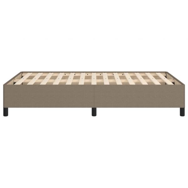 Bettgestell Taupe 120x200 cm Stoff