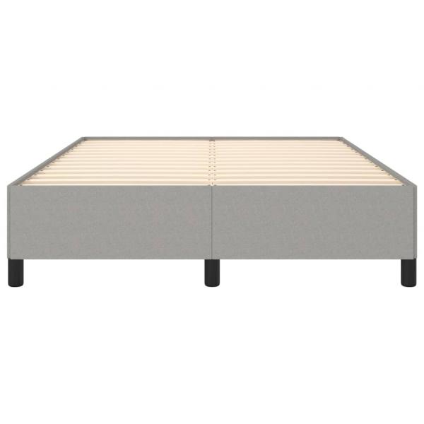 Bettgestell Hellgrau 140x190 cm Stoff