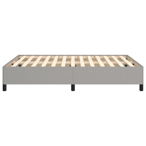 Bettgestell Hellgrau 140x190 cm Stoff