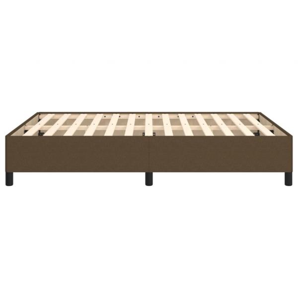 Bettgestell Dunkelbraun 140x190 cm Stoff