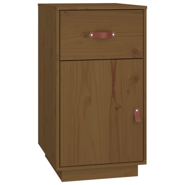 ARDEBO.de - Schreibtisch-Schrank Honigbraun 40x50x75 cm Massivholz Kiefer
