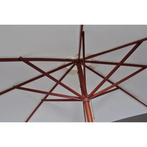Sonnenschirm 300 x 258 cm Sandweiß
