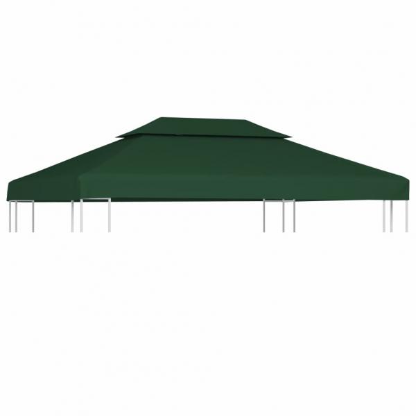 ARDEBO.de - Pavillon-Dachplane Ersatzdach 310 g/m² Grün 3x4 m