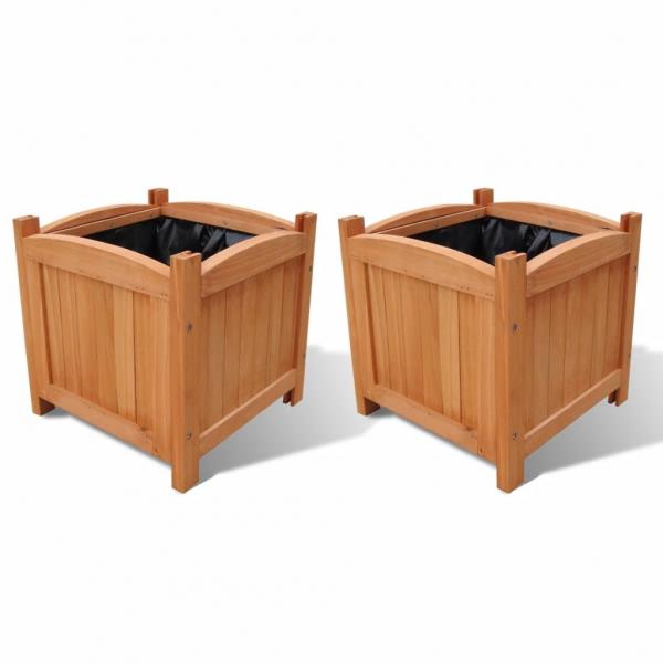 ARDEBO.de - Holz-Hochbeet 30x30x30 cm 2 Stk.