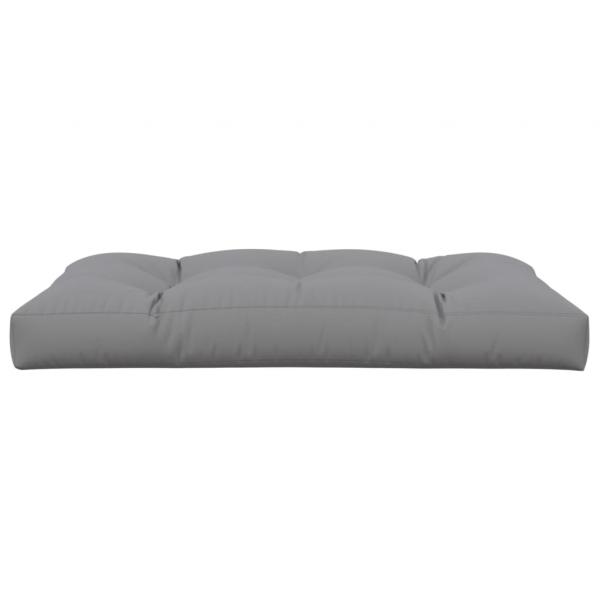 Palettenkissen 120x80x12 cm Grau Stoff